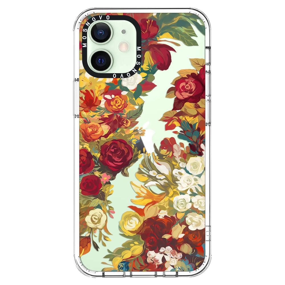 Vintage Flower Garden Phone Case - iPhone 12 Case - MOSNOVO