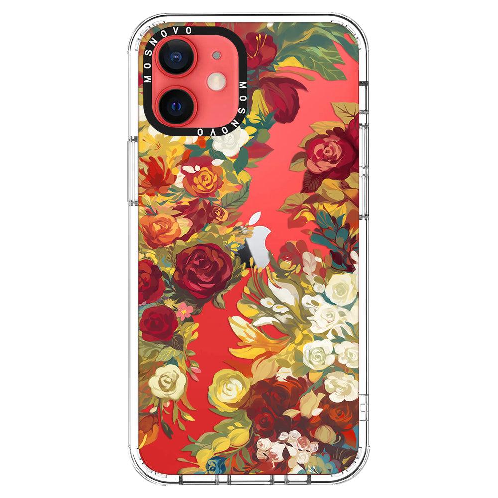 Vintage Flower Garden Phone Case - iPhone 12 Mini Case - MOSNOVO