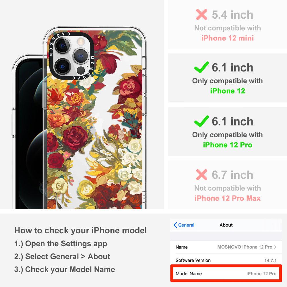 Vintage Flower Garden Phone Case - iPhone 12 Pro Case - MOSNOVO