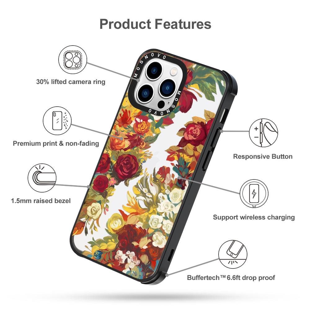 Vintage Flower Garden Phone Case - iPhone 13 Pro Case - MOSNOVO