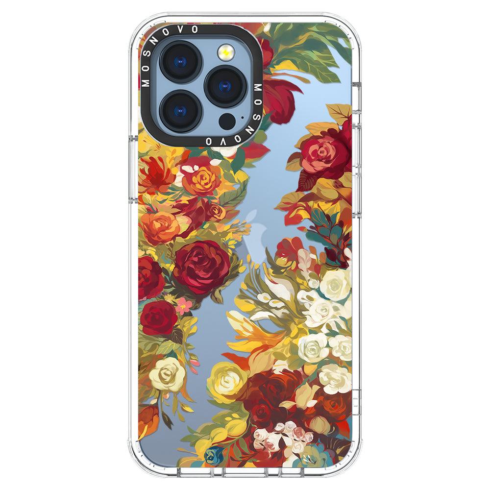 Vintage Flower Garden Phone Case - iPhone 13 Pro Case - MOSNOVO