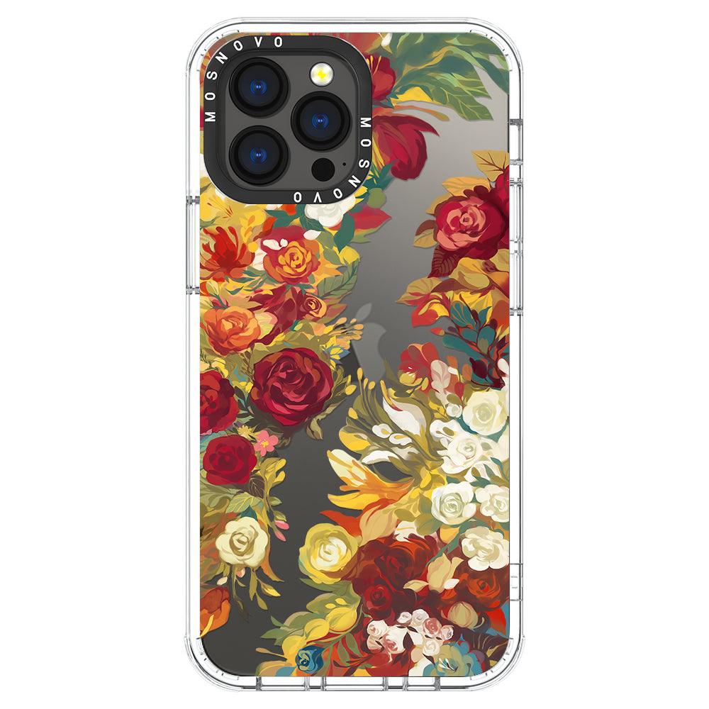 Vintage Flower Garden Phone Case - iPhone 13 Pro Max Case - MOSNOVO