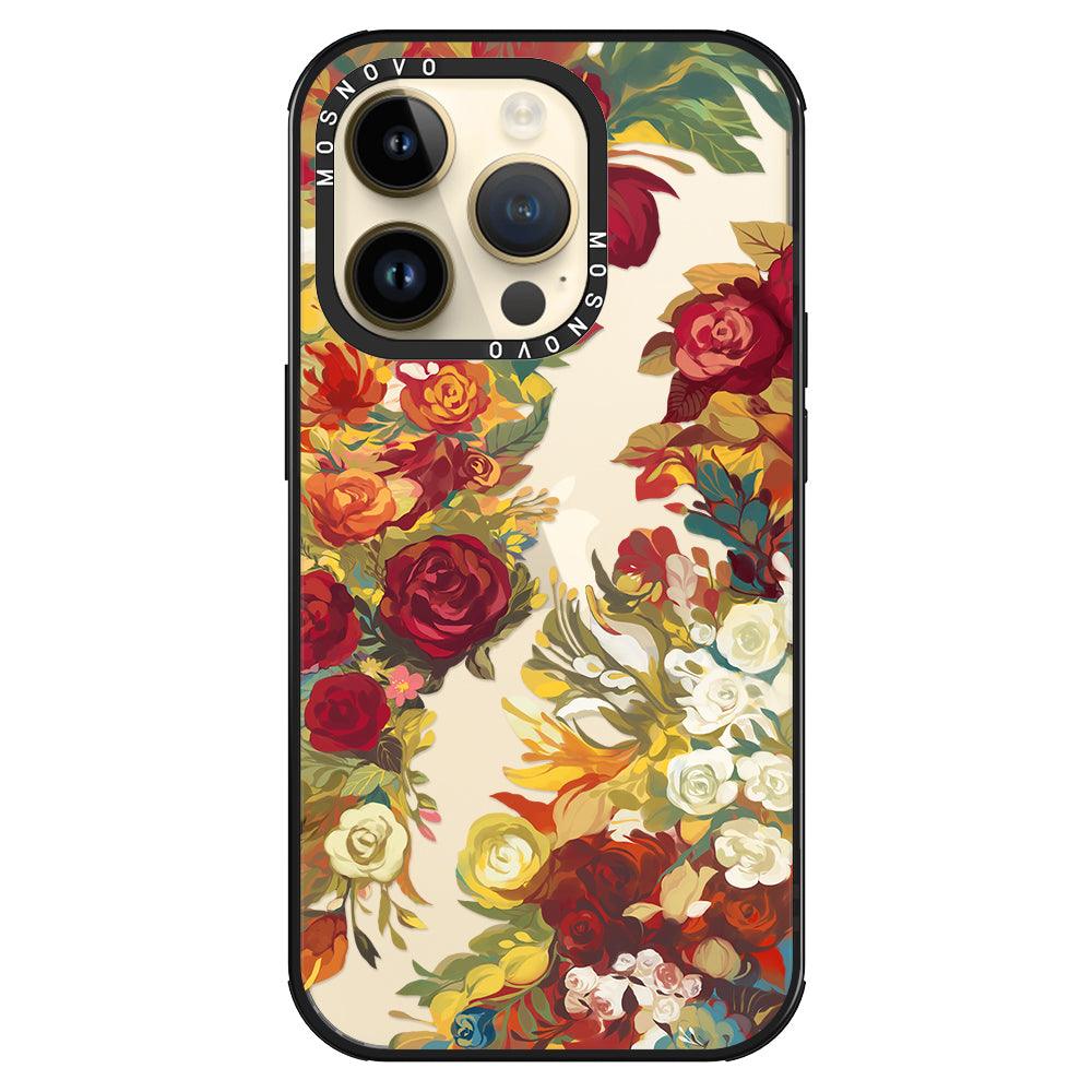 Vintage Flower Garden Phone Case - iPhone 14 Pro Case - MOSNOVO
