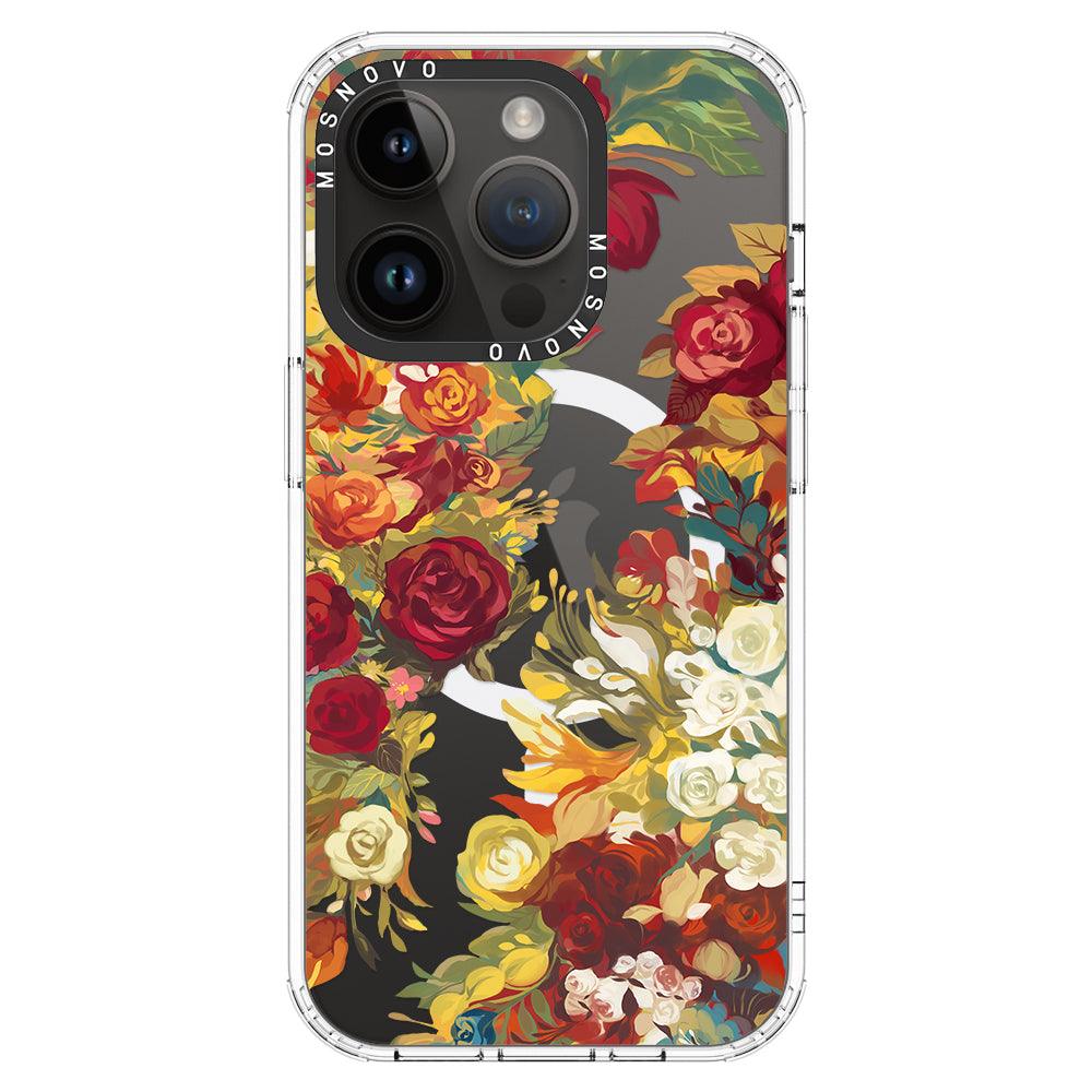Vintage Flower Garden Phone Case - iPhone 14 Pro Case - MOSNOVO
