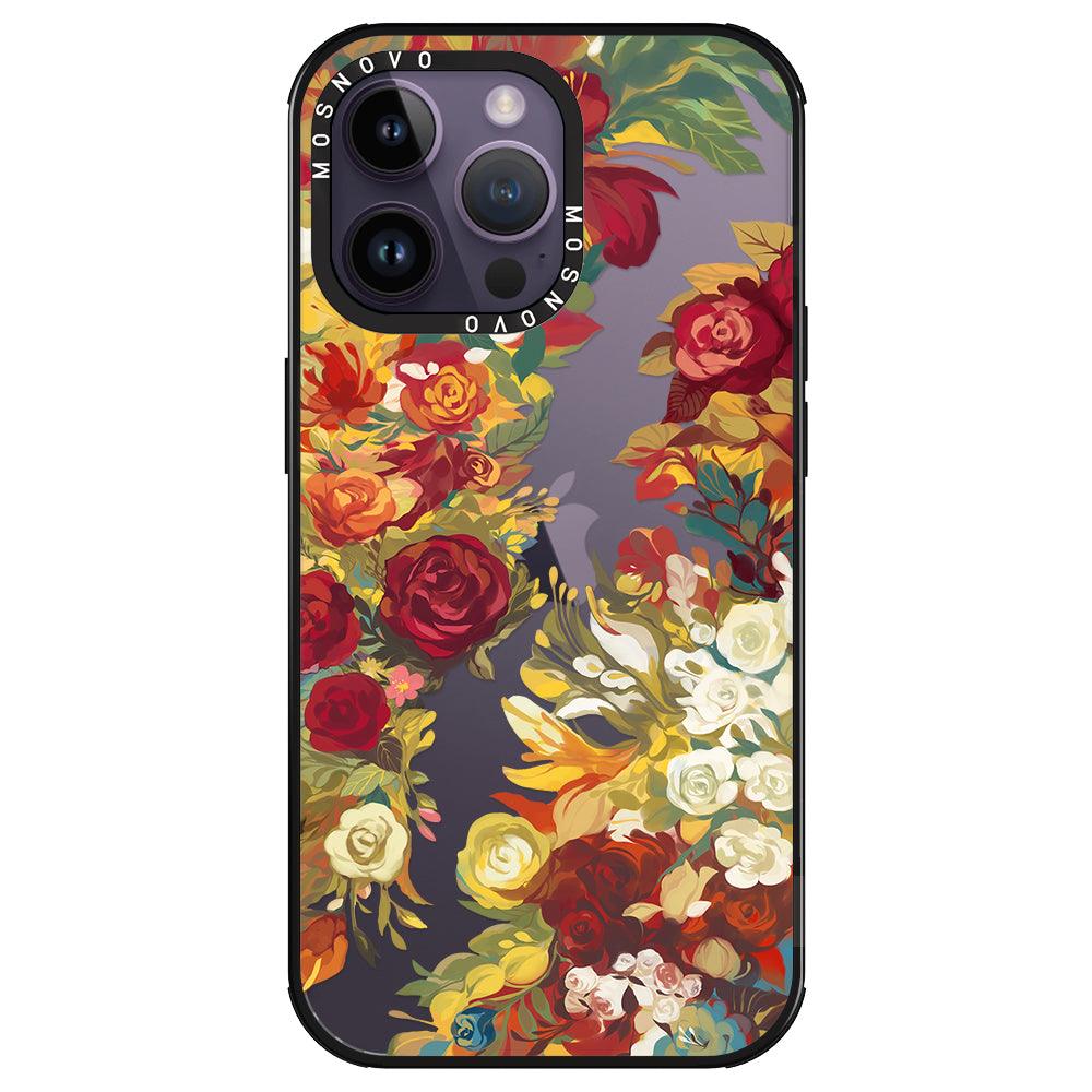 Vintage Flower Garden Phone Case - iPhone 14 Pro Max Case - MOSNOVO