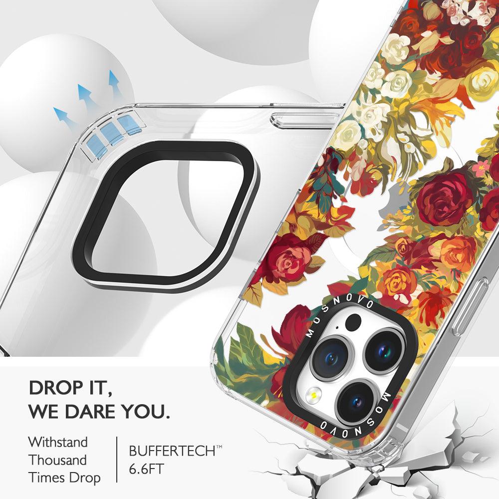 Vintage Flower Garden Phone Case - iPhone 14 Pro Max Case - MOSNOVO