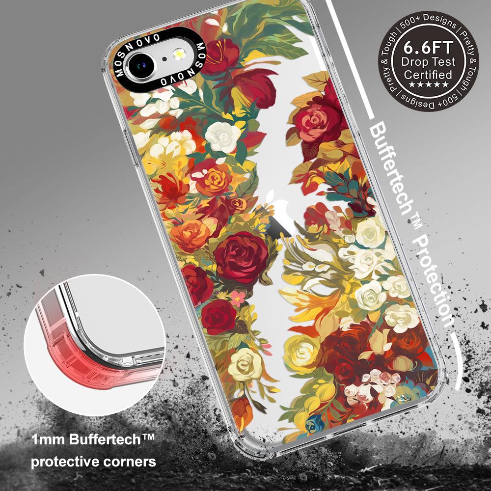 Vintage Flower Garden Phone Case - iPhone SE 2022 Case - MOSNOVO