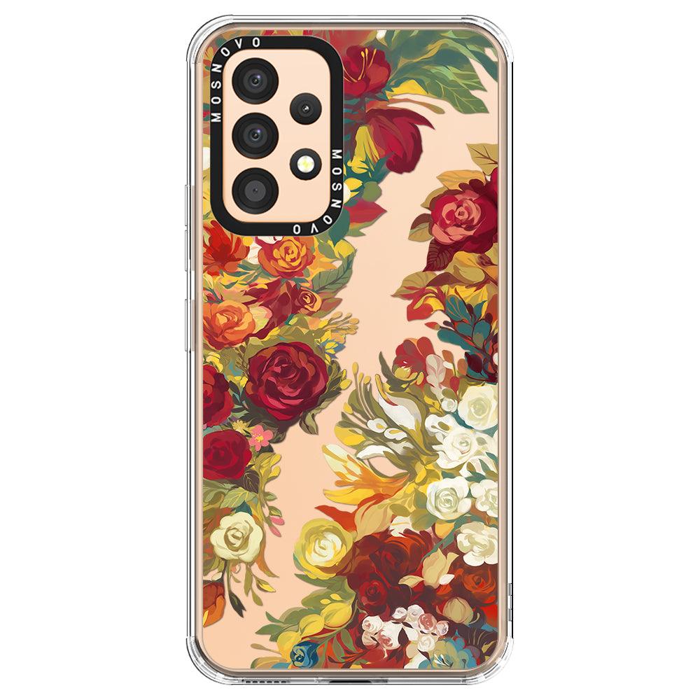 Vintage Flower Garden Phone Case - Samsung Galaxy A53 Case - MOSNOVO