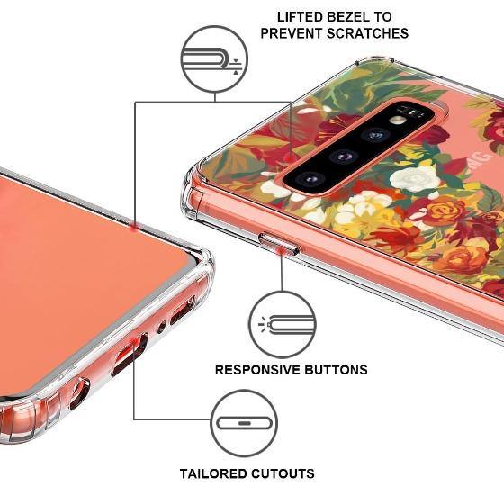 Rose Bush Phone Case - Samsung Galaxy S10 Case - MOSNOVO