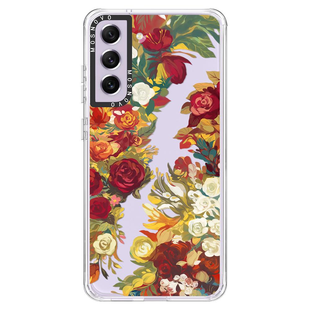 Vintage Flower Garden Phone Case - Samsung Galaxy S21 FE Case - MOSNOVO