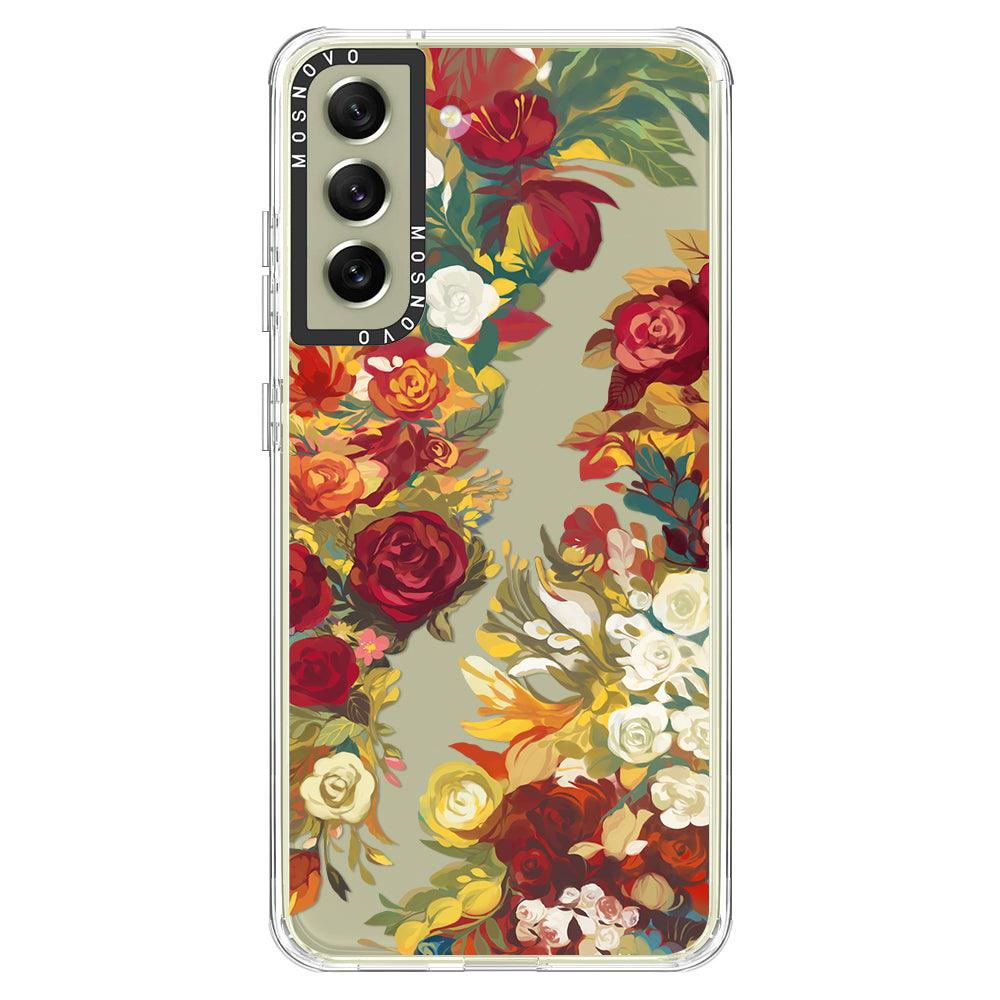 Vintage Flower Garden Phone Case - Samsung Galaxy S21 FE Case - MOSNOVO