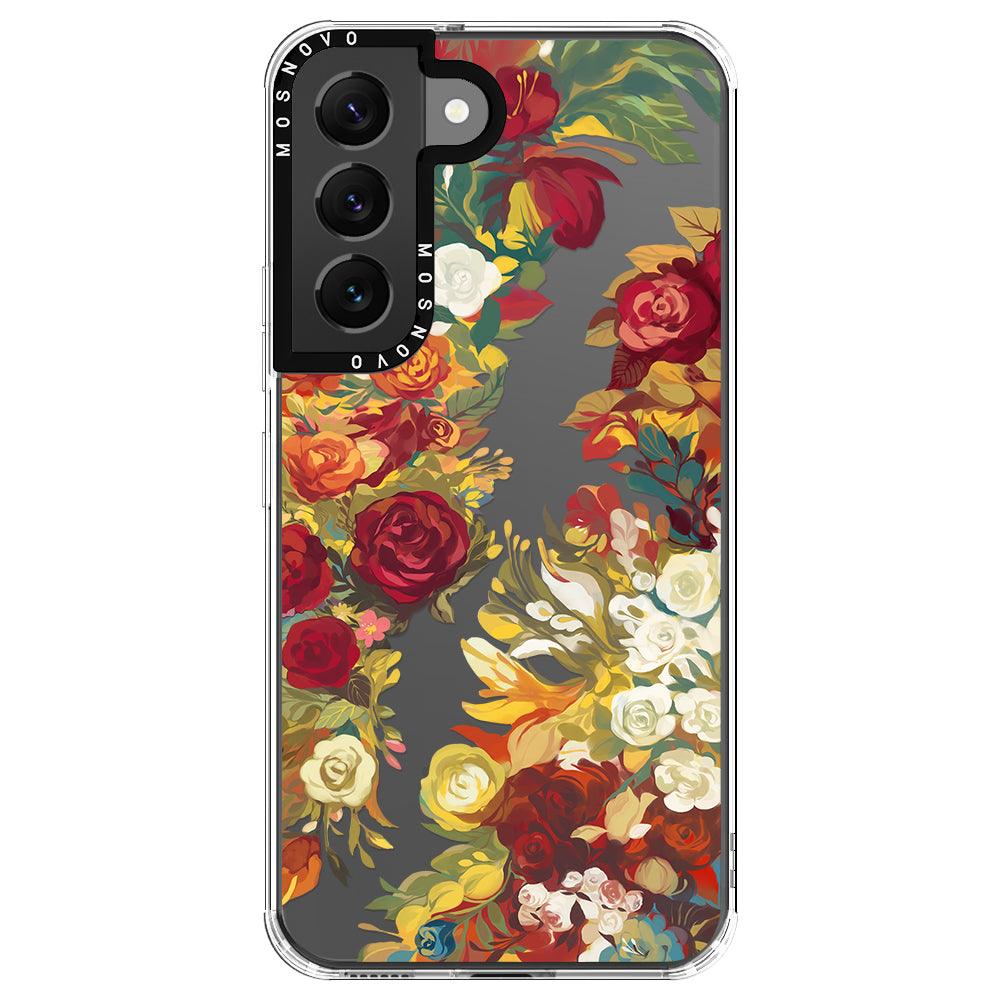 Vintage Flower Garden Phone Case - Samsung Galaxy S22 Case - MOSNOVO