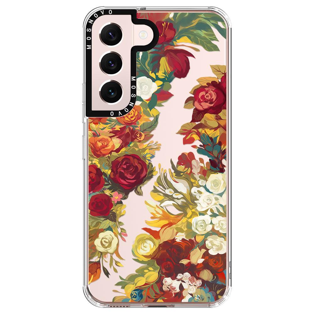 Vintage Flower Garden Phone Case - Samsung Galaxy S22 Plus Case - MOSNOVO