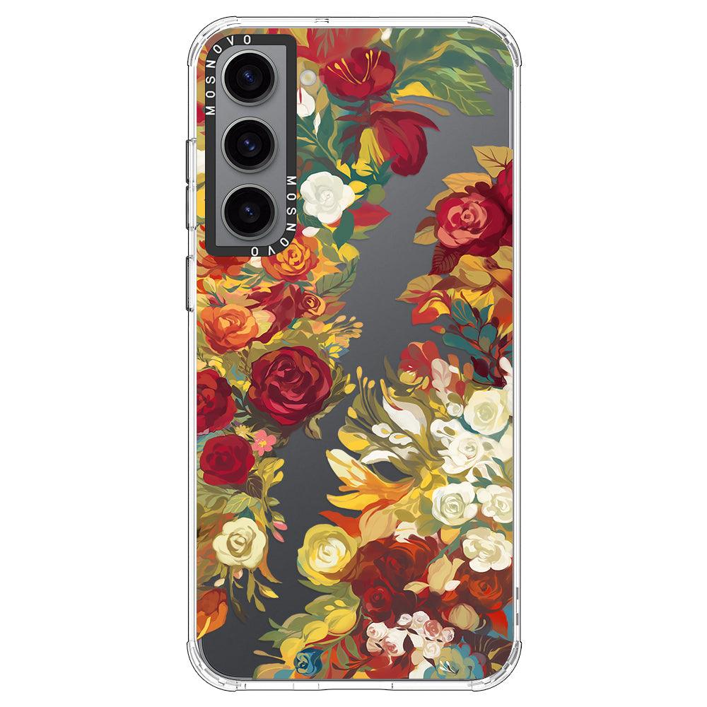Vintage Flower Garden Phone Case - Samsung Galaxy S23 Plus Case - MOSNOVO