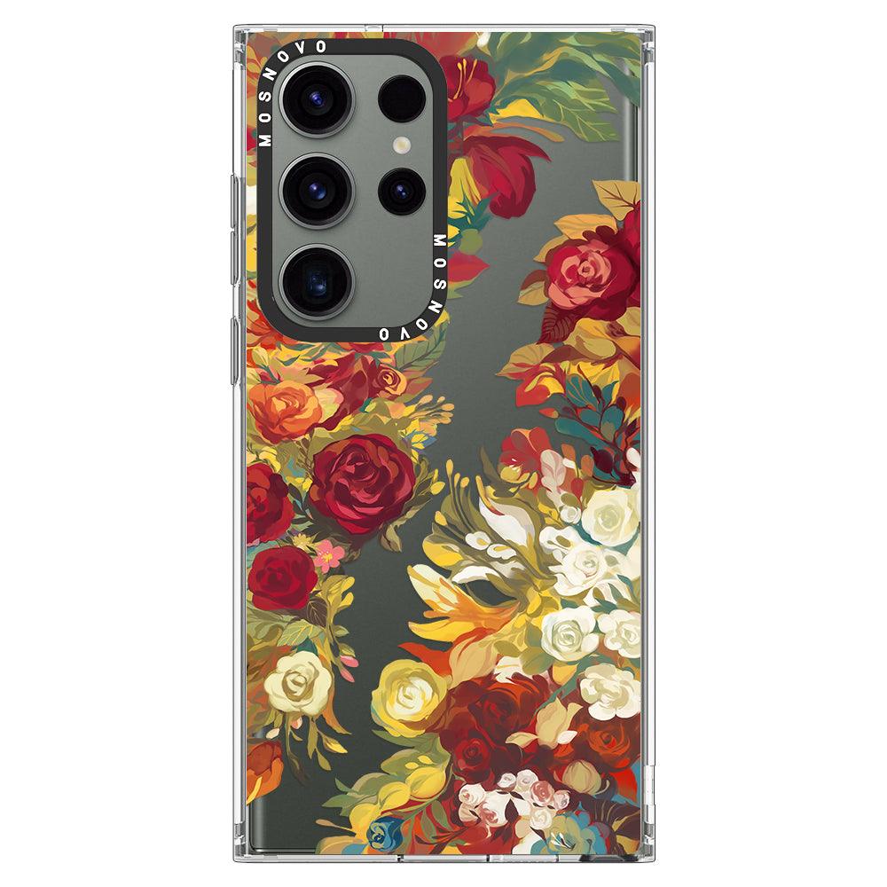 Vintage Flower Garden Phone Case - Samsung Galaxy S23 Ultra Case - MOSNOVO