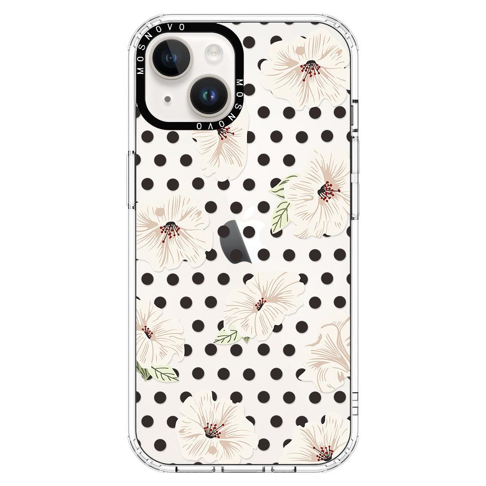 Vintage Hibiscus Flower Phone Case - iPhone 14 Case - MOSNOVO