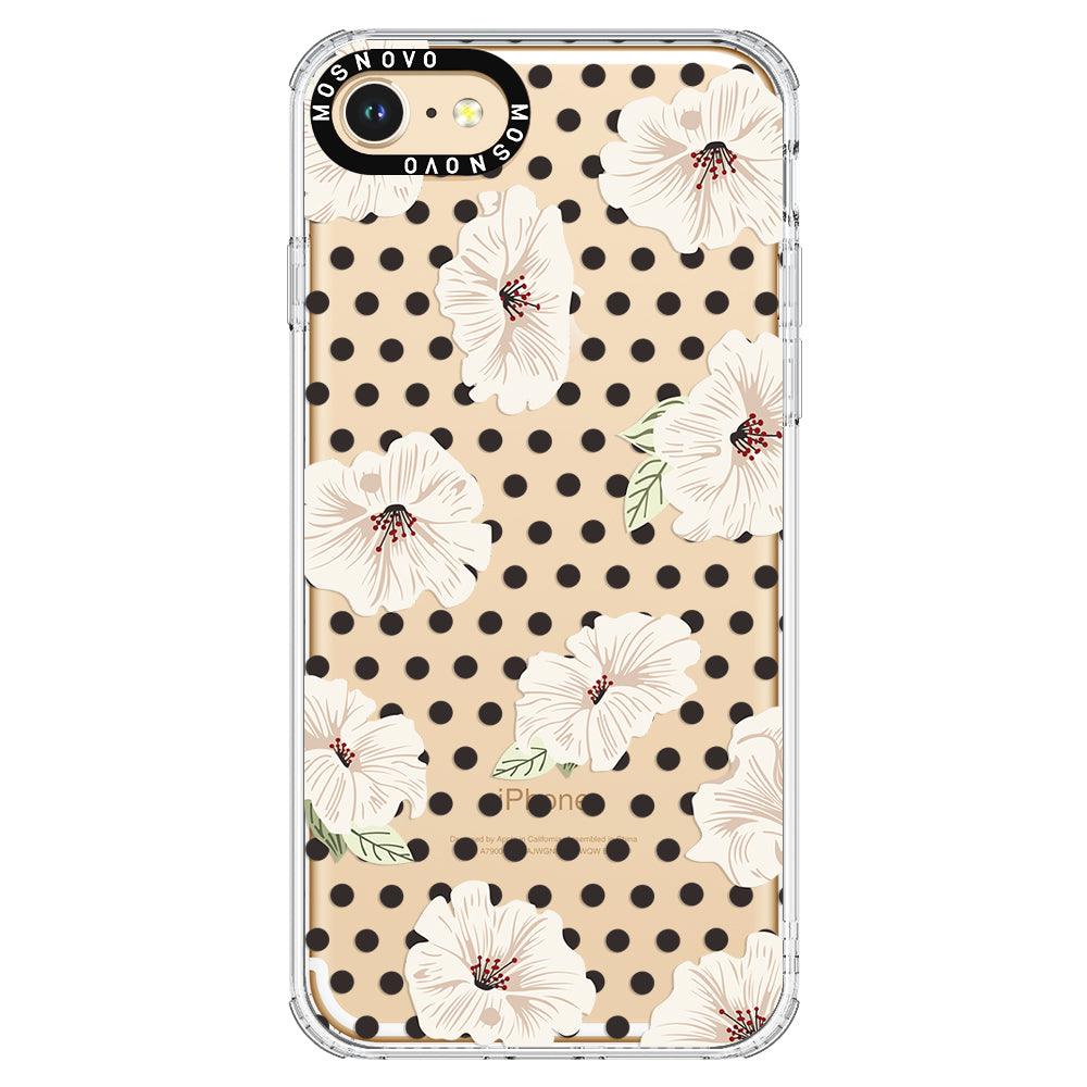 Vintage Hibiscus Flower Phone Case - iPhone 7 Case - MOSNOVO
