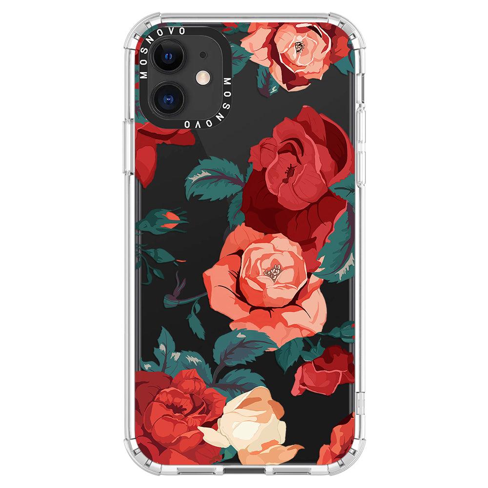 Red Roses Phone Case - iPhone 11 Case - MOSNOVO