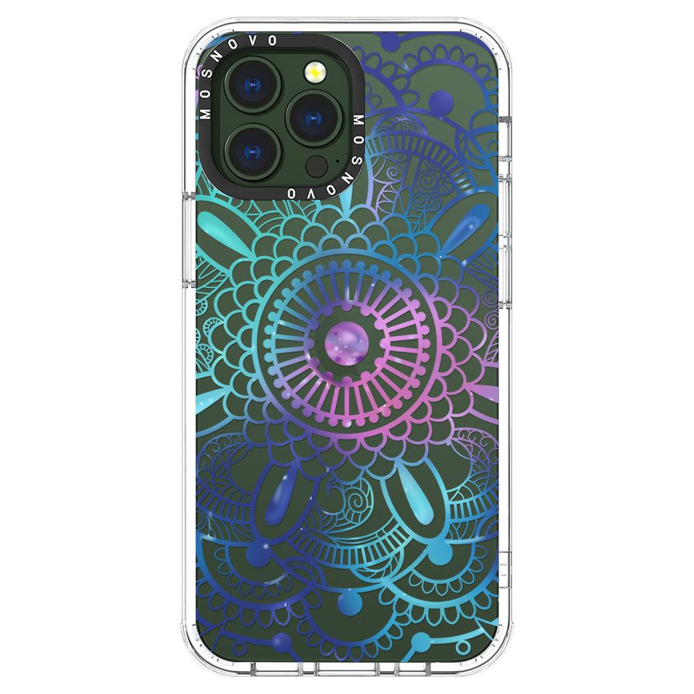 Violet Blue Mandala Phone Case - iPhone 13 Pro Max Case - MOSNOVO