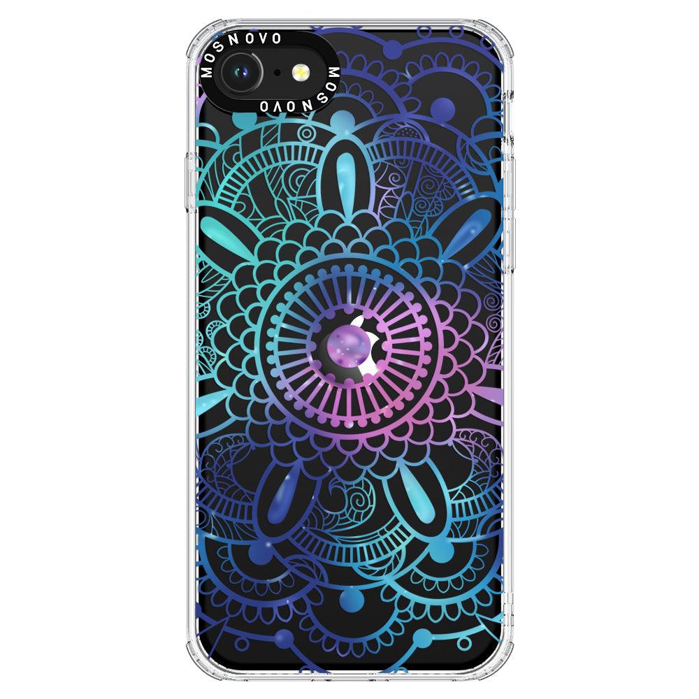 Violet Blue Mandala Phone Case - iPhone 7 Case - MOSNOVO