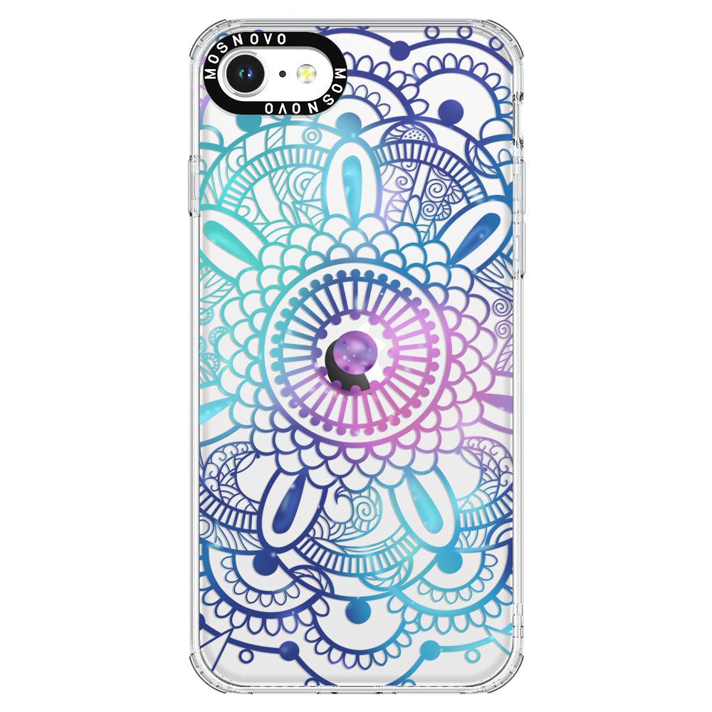 Violet Blue Mandala Phone Case - iPhone SE 2022 Case - MOSNOVO