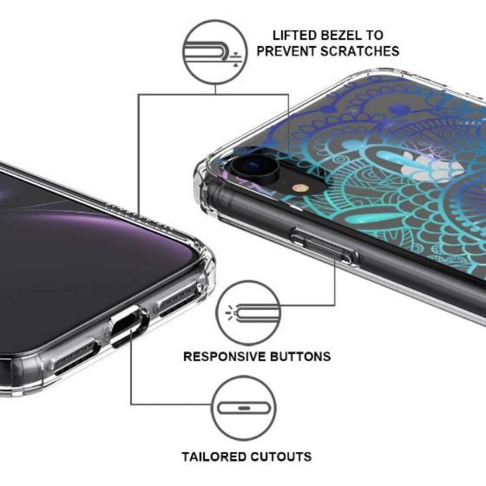 Violet Blue Mandala Phone Case - iPhone XR Case - MOSNOVO