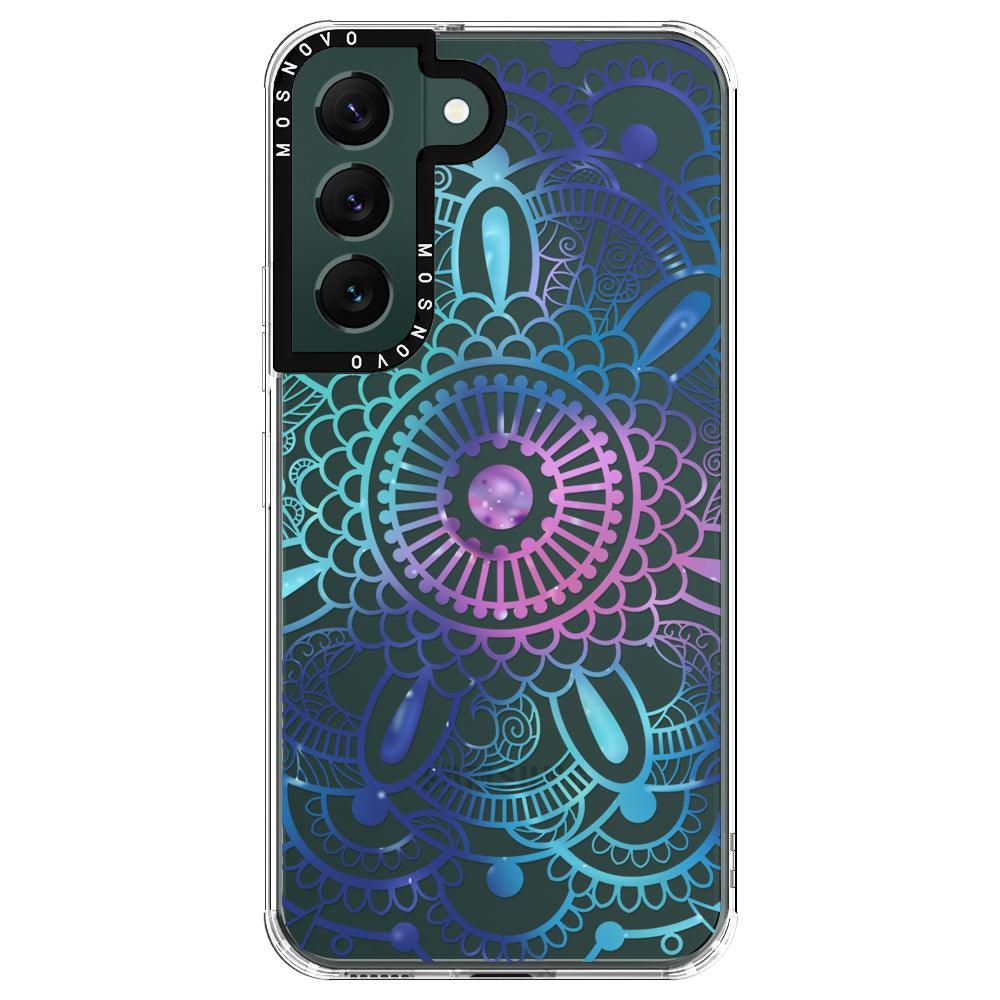 Violet Blue Mandala Phone Case - Samsung Galaxy S22 Case - MOSNOVO