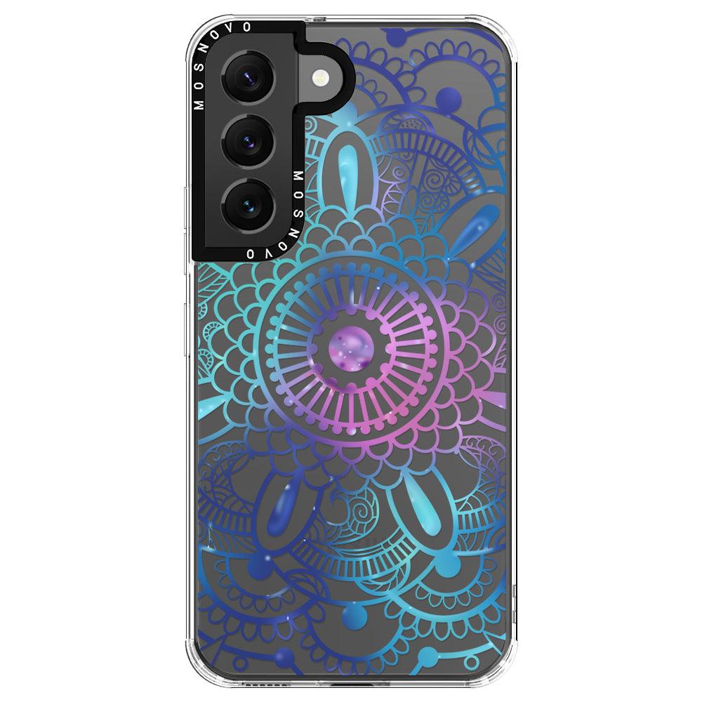 Violet Blue Mandala Phone Case - Samsung Galaxy S22 Plus Case - MOSNOVO