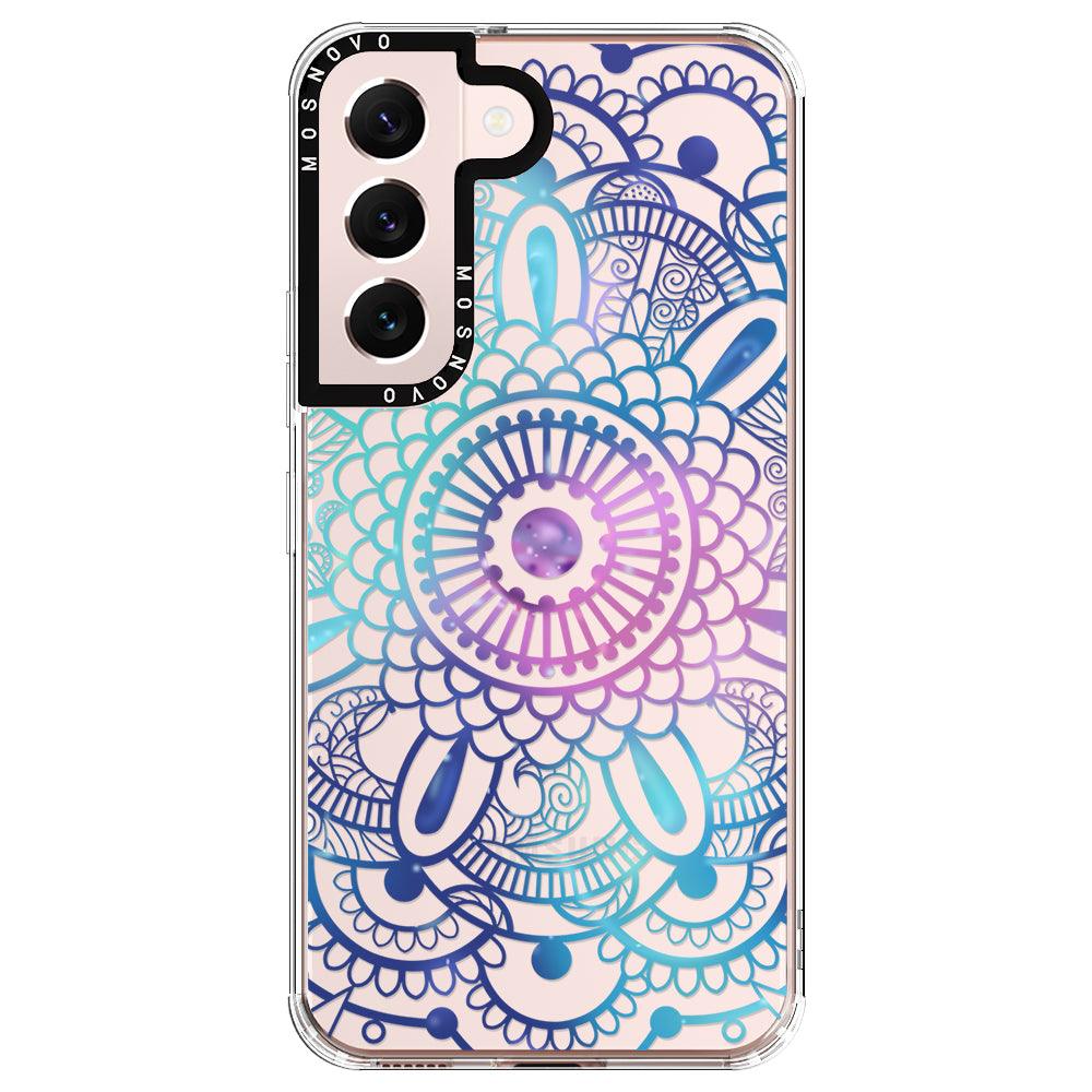 Violet Blue Mandala Phone Case - Samsung Galaxy S22 Plus Case - MOSNOVO