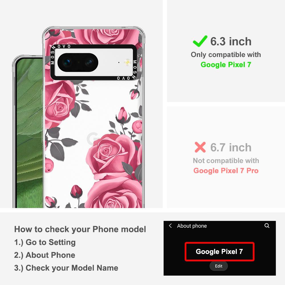 Viva Magenta Flower Phone Case - Google Pixel 7 Case - MOSNOVO