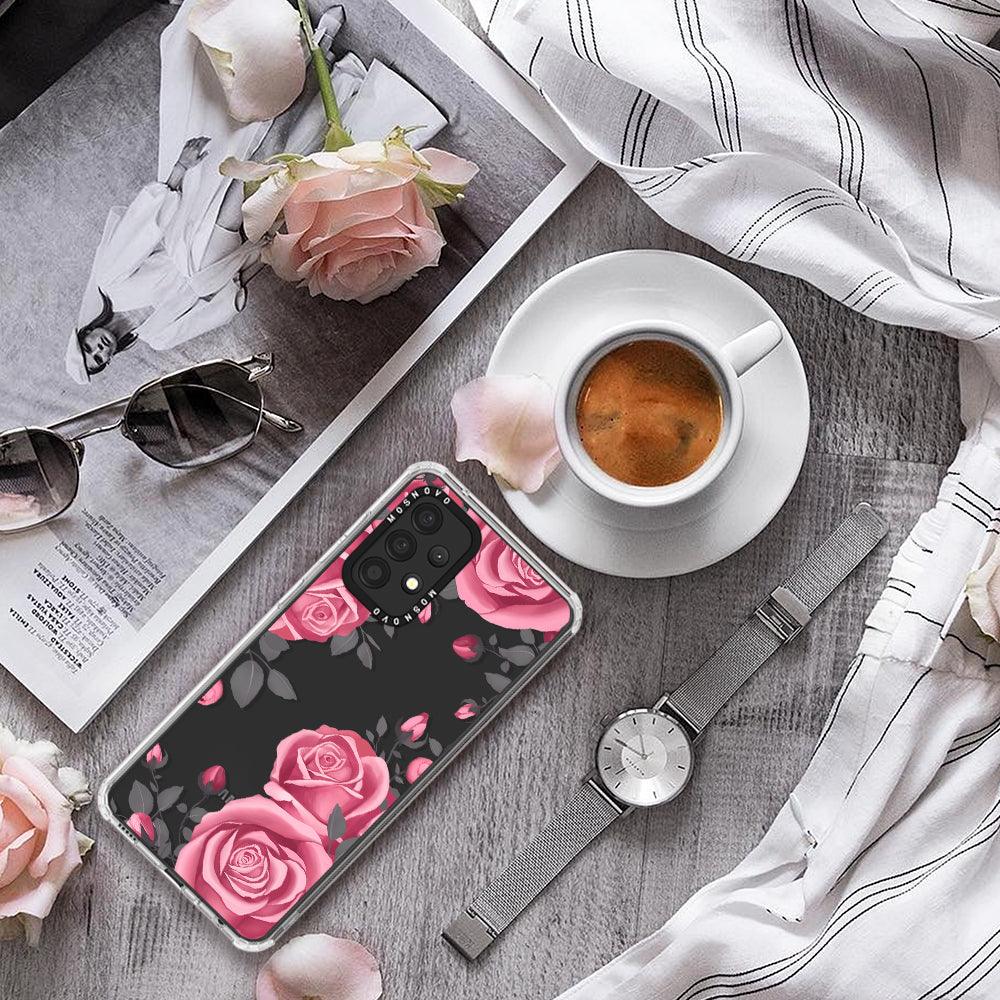Viva Magenta Flower Phone Case - Samsung Galaxy A52 & A52s Case - MOSNOVO
