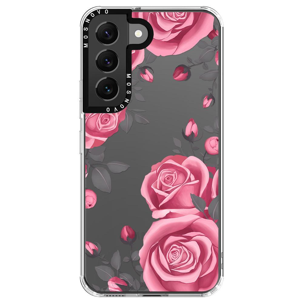 Viva Magenta Flower Phone Case - Samsung Galaxy S22 Case - MOSNOVO