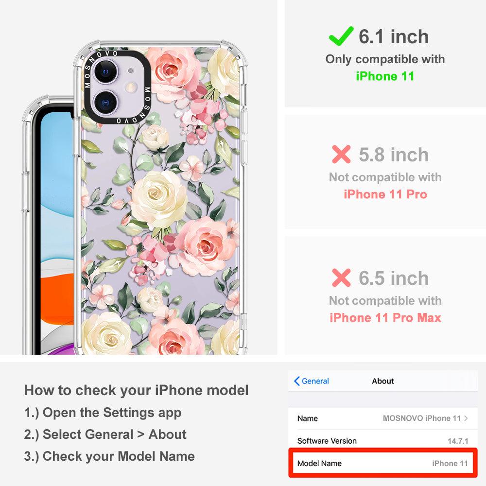 Watercolor Flower Floral Phone Case - iPhone 11 Case - MOSNOVO