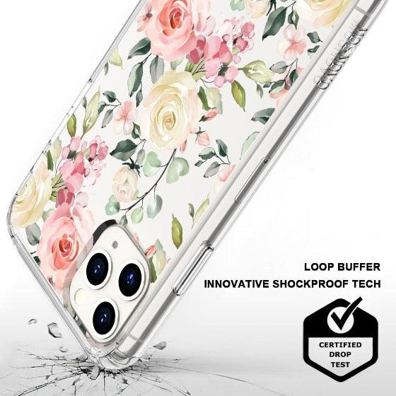 Watercolor Flower Floral Phone Case - iPhone 11 Pro Case - MOSNOVO