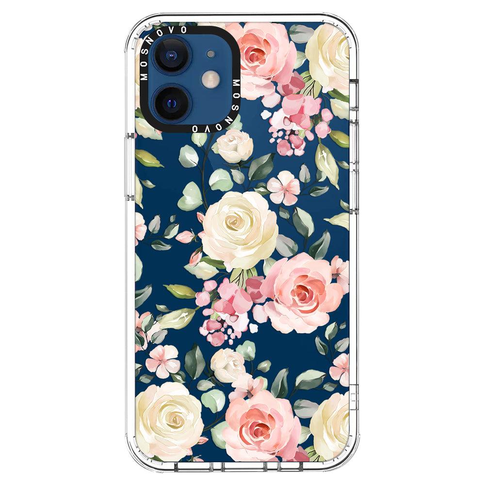 Watercolor Flower Floral Phone Case - iPhone 12 Case - MOSNOVO