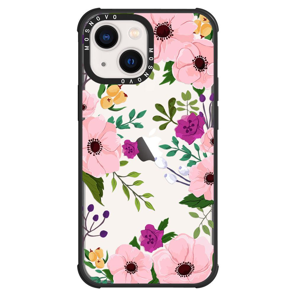 Watercolor Floral Phone Case - iPhone 13 Case - MOSNOVO