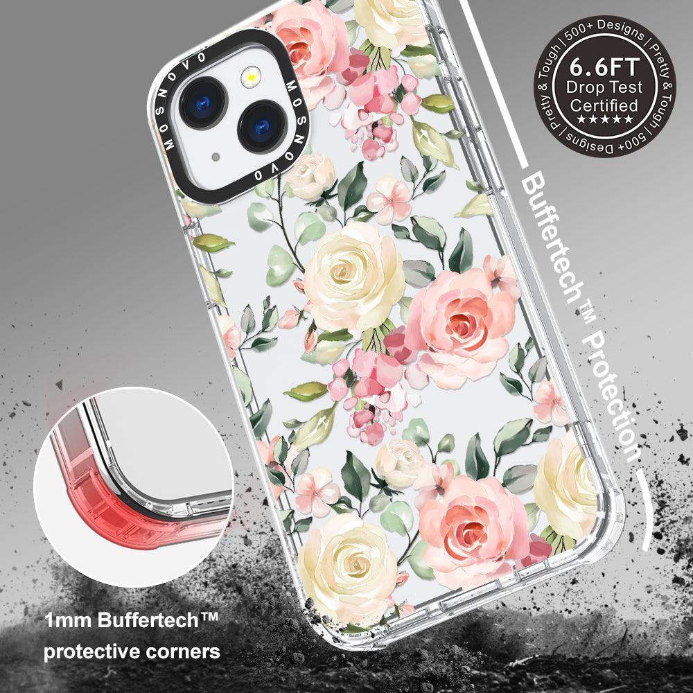 Watercolor Flower Floral Phone Case - iPhone 13 Case - MOSNOVO