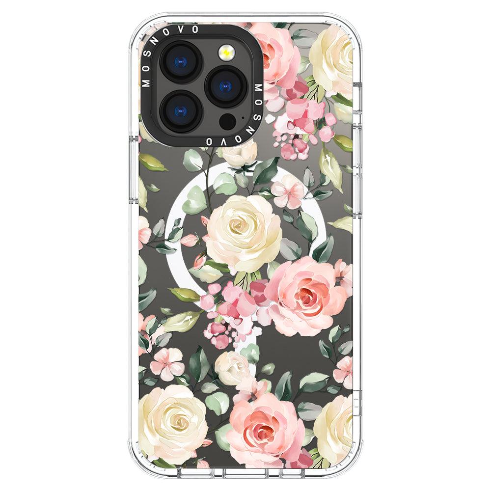 Watercolor Flower Floral Phone Case - iPhone 13 Pro Case - MOSNOVO