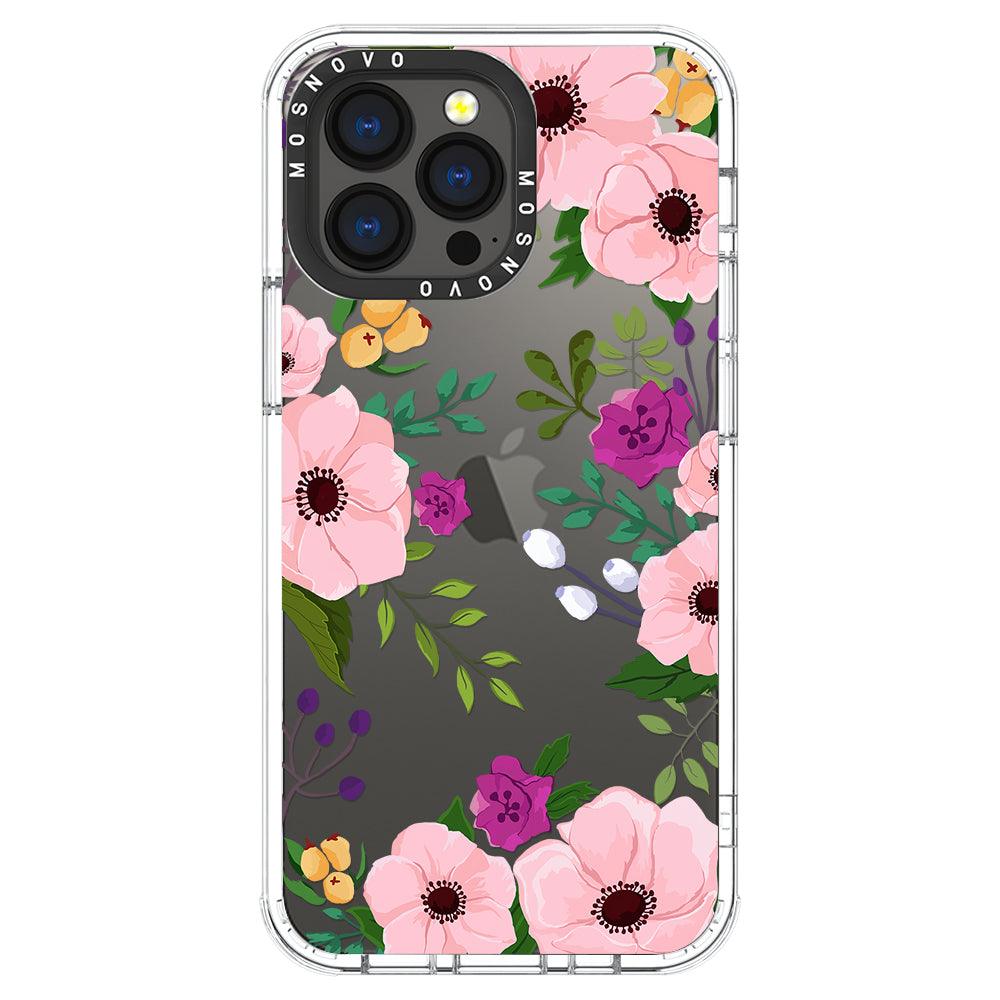 Watercolor Floral Phone Case - iPhone 13 Pro Case - MOSNOVO