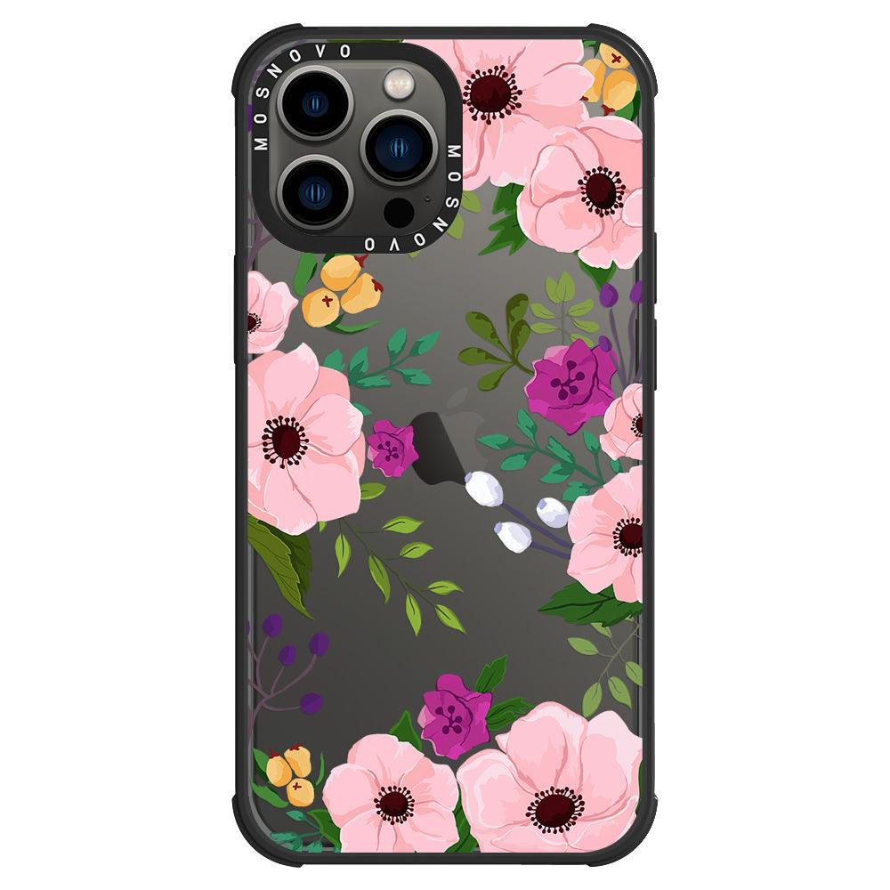 Watercolor Floral Phone Case - iPhone 13 Pro Max Case - MOSNOVO