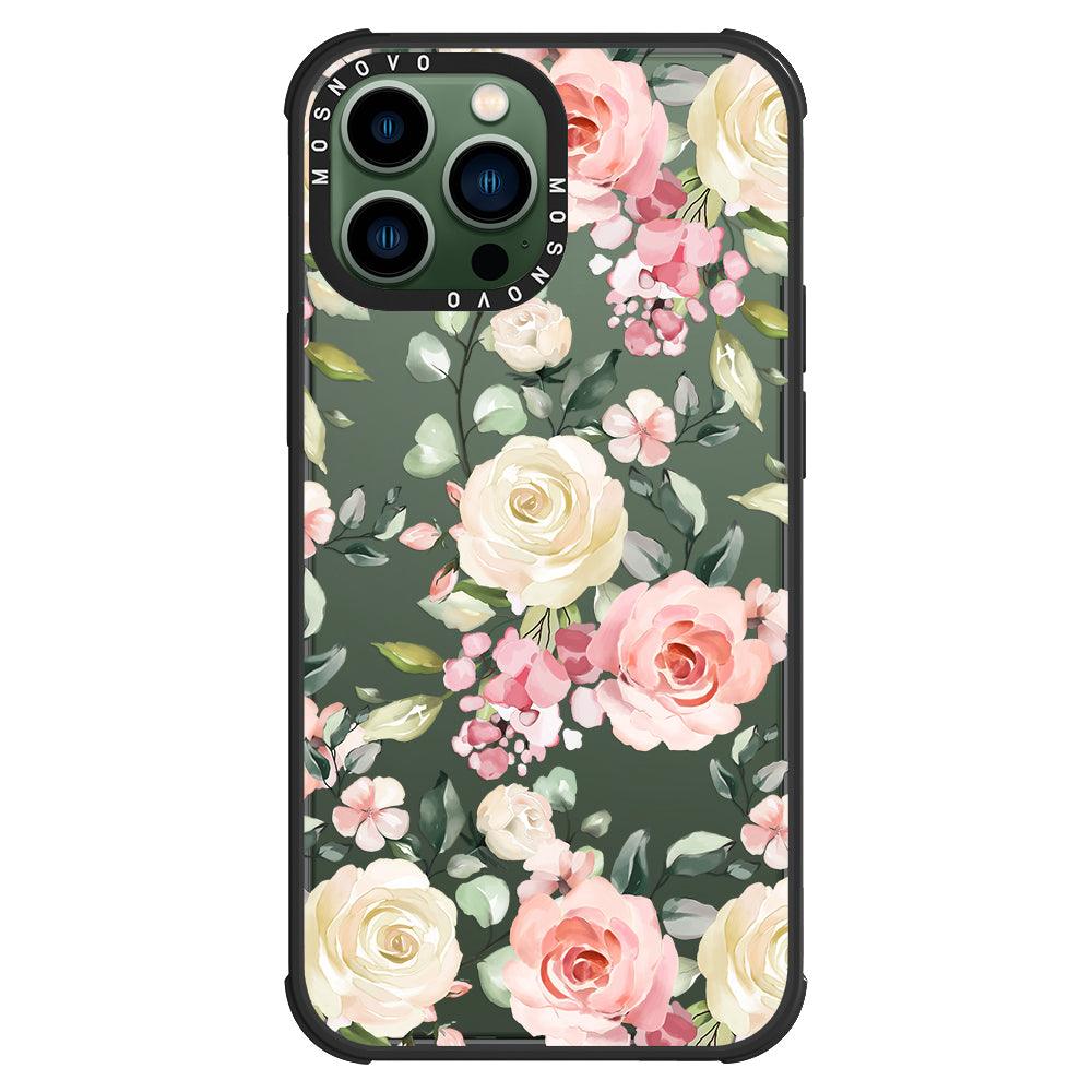 Watercolor Flower Floral Phone Case - iPhone 13 Pro Max Case - MOSNOVO