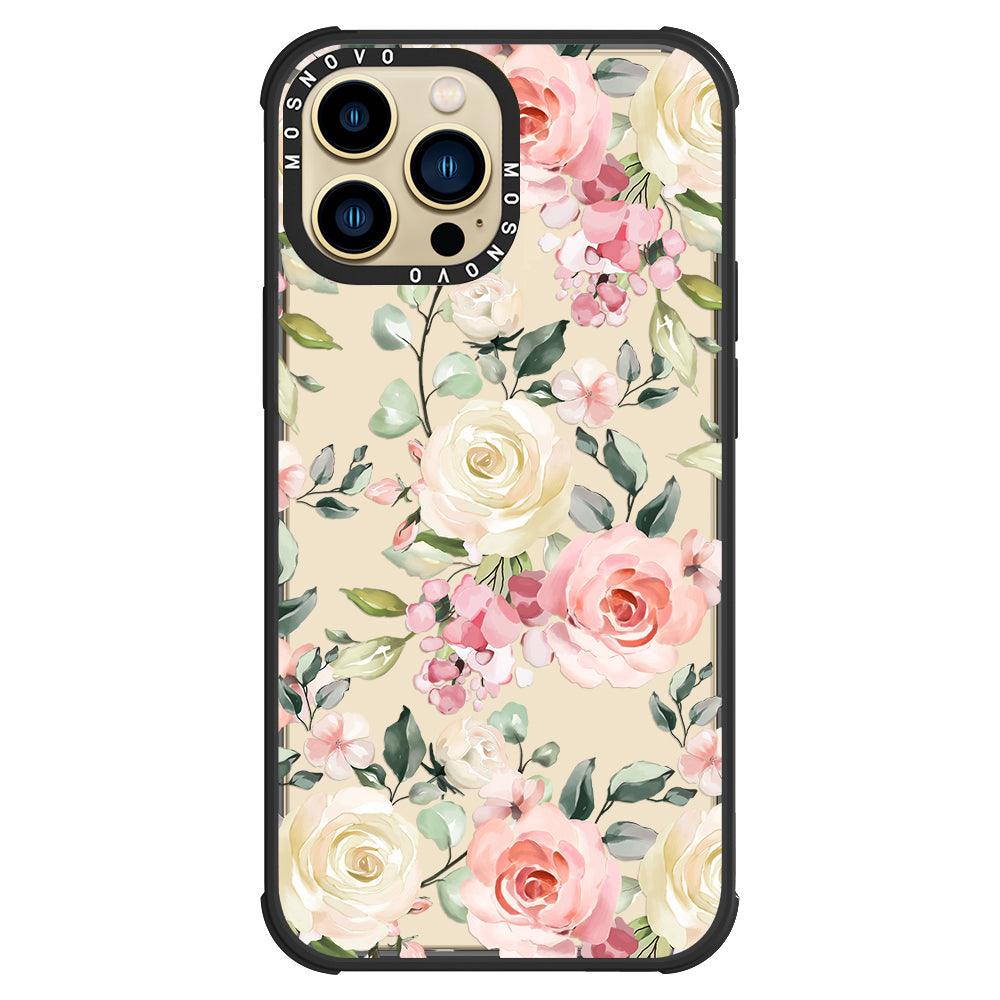 Watercolor Flower Floral Phone Case - iPhone 13 Pro Max Case - MOSNOVO
