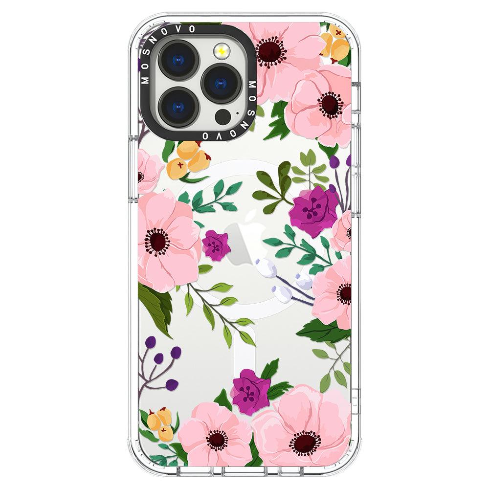 Watercolor Floral Phone Case - iPhone 13 Pro Max Case - MOSNOVO