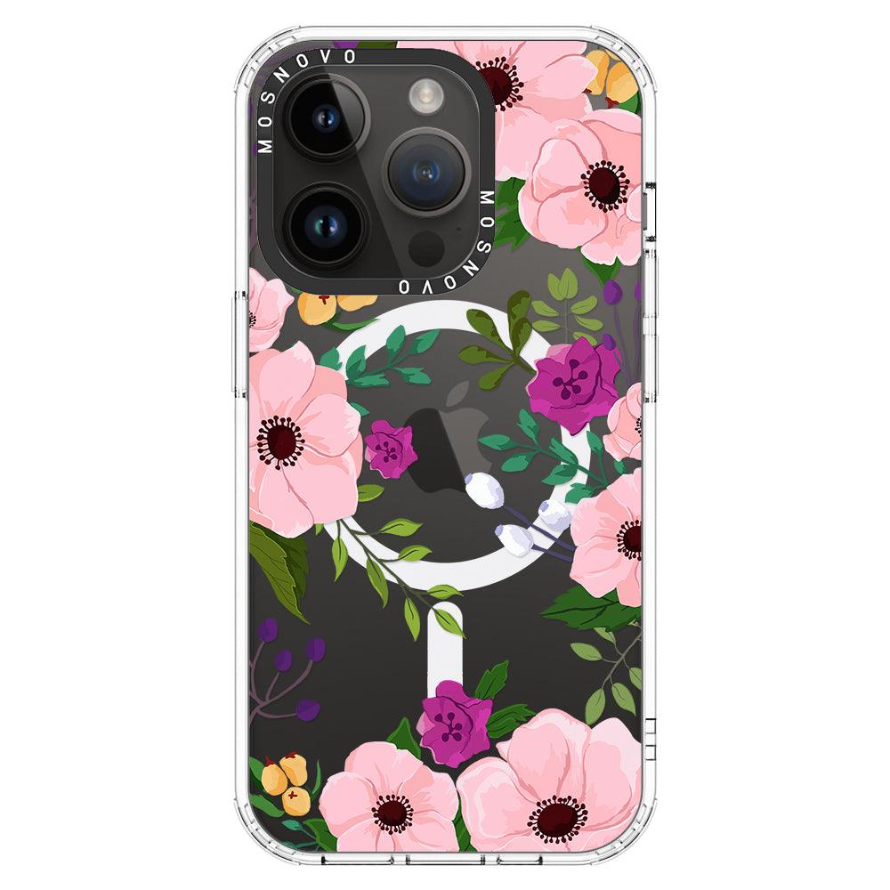Watercolor Floral Phone Case - iPhone 14 Pro Case - MOSNOVO