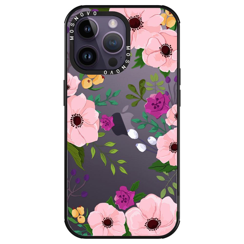 Watercolor Floral Phone Case - iPhone 14 Pro Max Case - MOSNOVO