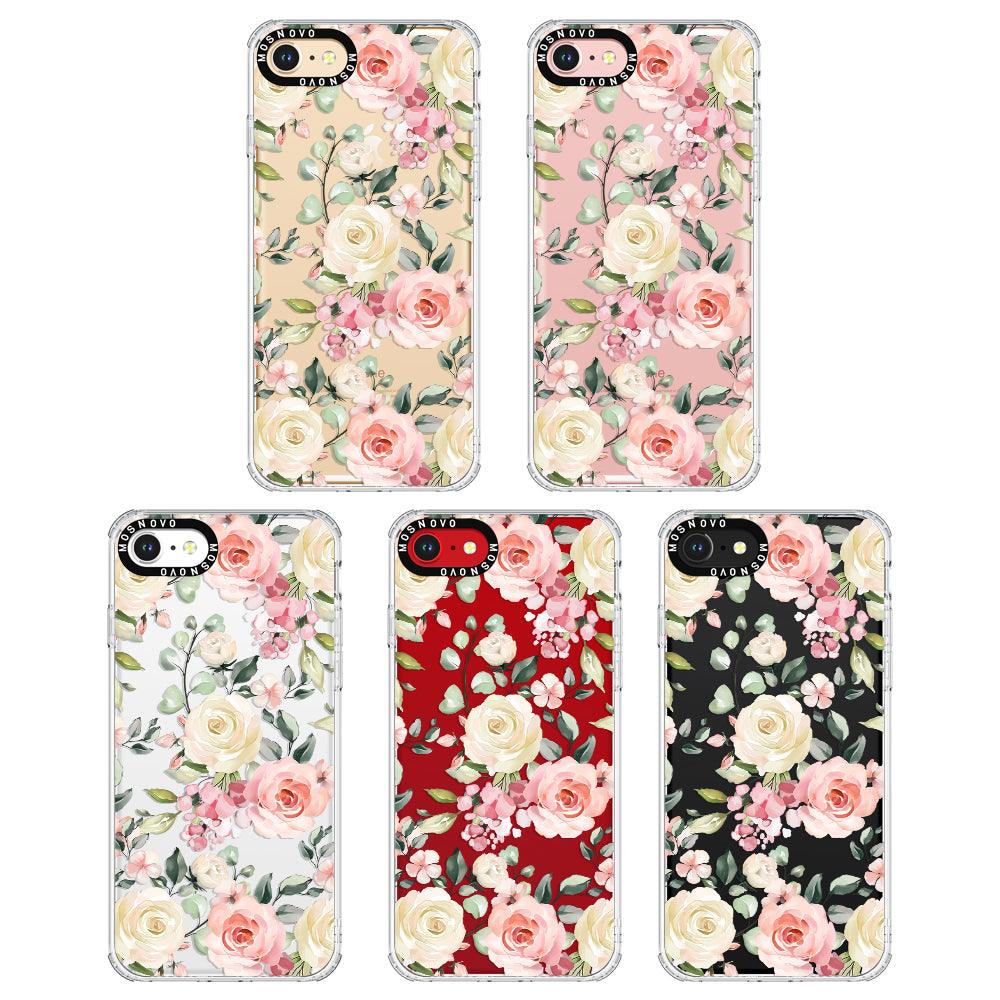 Watercolor Flower Floral Phone Case - iPhone 8 Case - MOSNOVO