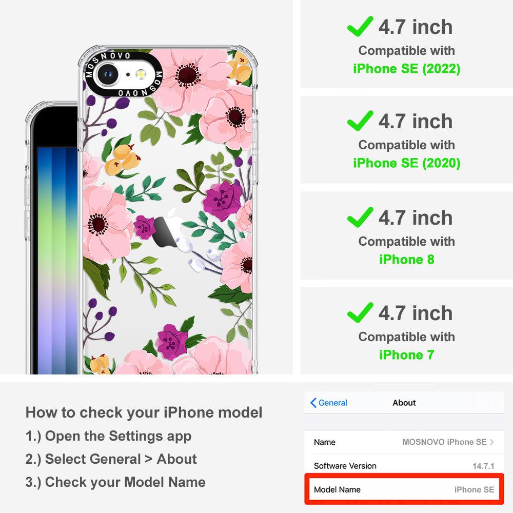 Watercolor Floral Phone Case - iPhone SE 2020 Case - MOSNOVO
