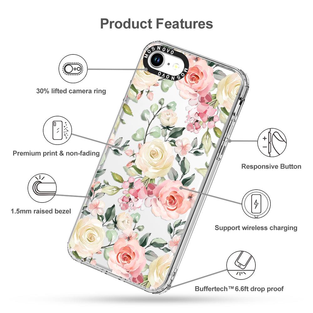 Watercolor Flower Floral Phone Case - iPhone SE 2022 Case - MOSNOVO