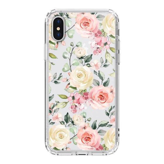 Watercolor Flower Floral Phone Case - iPhone X Case - MOSNOVO