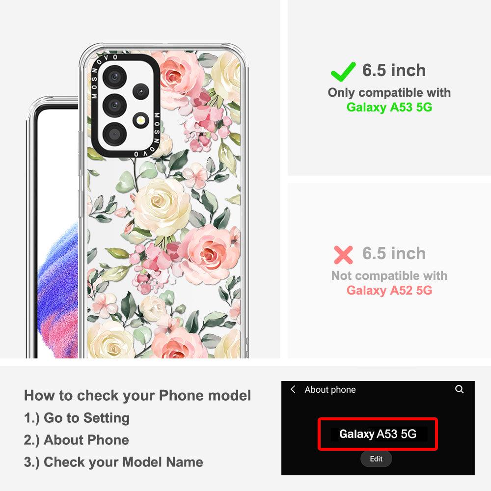 Watercolor Floral Phone Case - Samsung Galaxy A53 Case - MOSNOVO